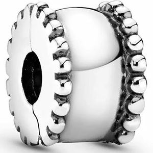 Authentic Pandora Retired Beveled Edge Clip Charm